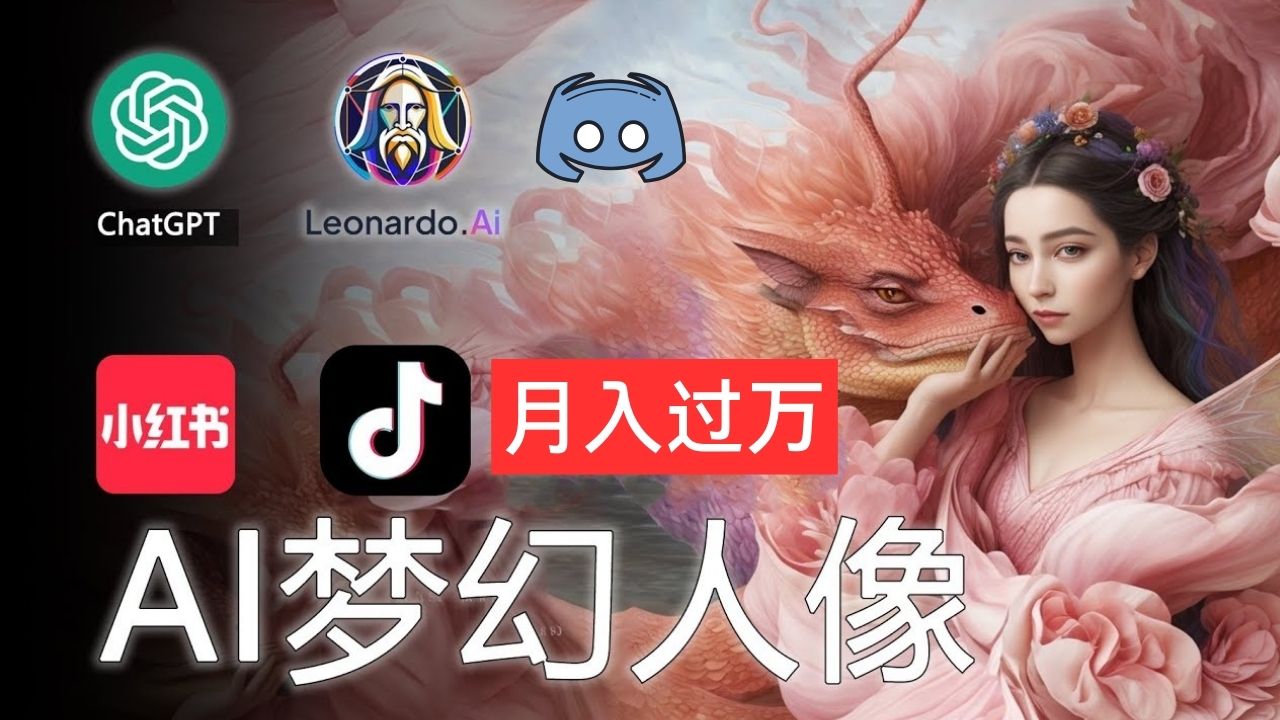 （11575期）AI摄影梦幻人像：零基础也能月入过万的秘密-项目网站