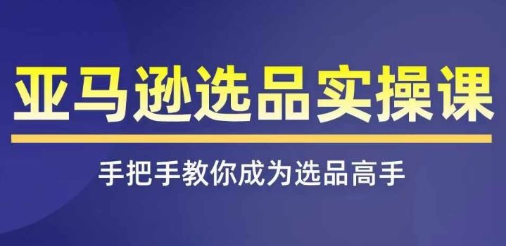 亚马逊选品实操课程，快速掌握亚马逊选品的技巧，覆盖亚马逊选品所有渠道-项目网站