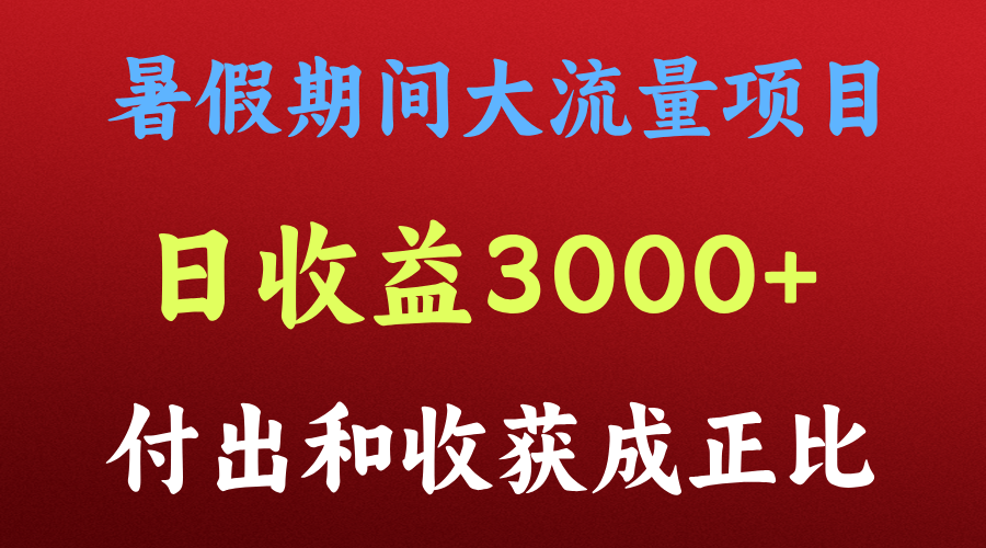 一天收益3000+，暑假期间， 这个项目才是真火-项目网站