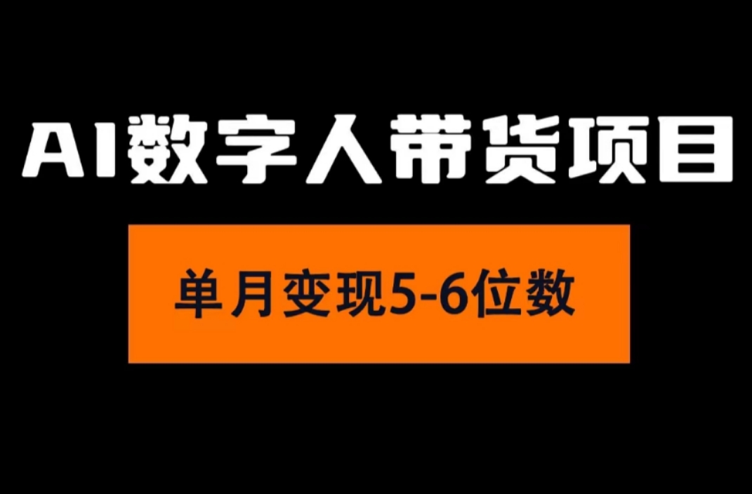 （11751期）2024年Ai数字人带货，小白就可以轻松上手，真正实现月入过万的项目-项目网站