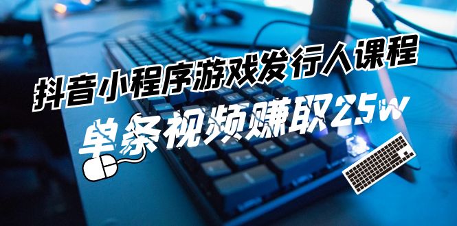 （11765期）抖音小程序-游戏发行人课程：带你玩转游戏任务变现，单条视频赚取25w-项目网站