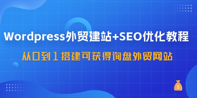 WordPress外贸建站+SEO优化教程，从0到1搭建可获得询盘外贸网站（57节课）-项目网站