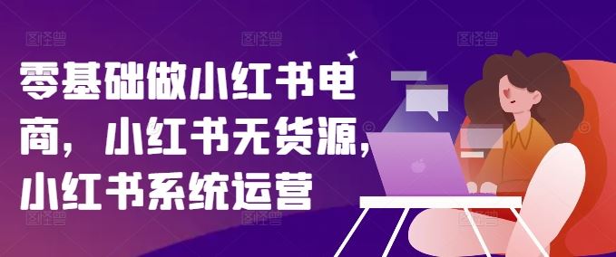 零基础做小红书电商，小红书无货源，小红书系统运营-项目网站
