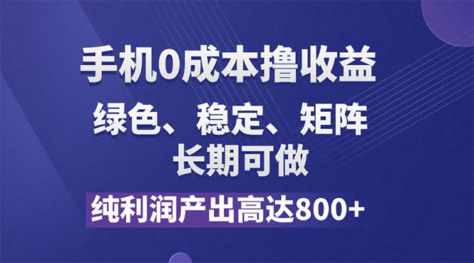 （11976期）纯利润高达800+，手机0成本撸羊毛，项目纯绿色，可稳定长期操作！-项目网站