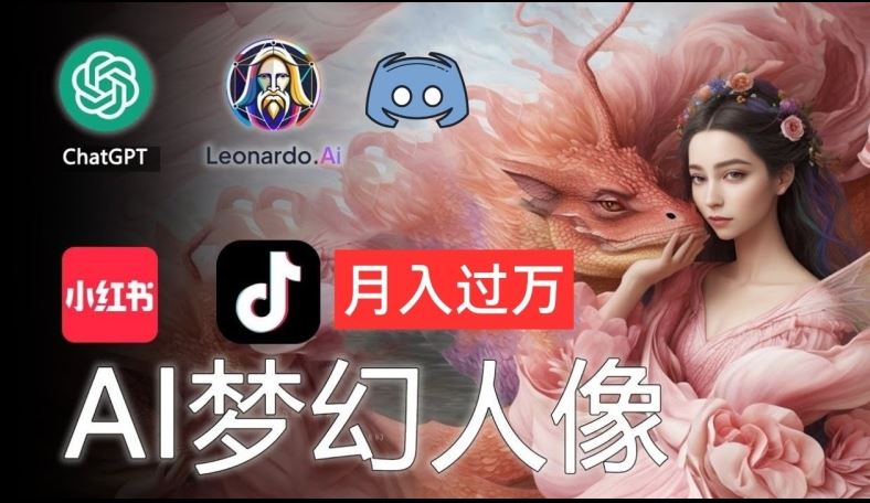AI摄影梦幻人像：零基础也能月入过万的秘密【揭秘】-项目网站