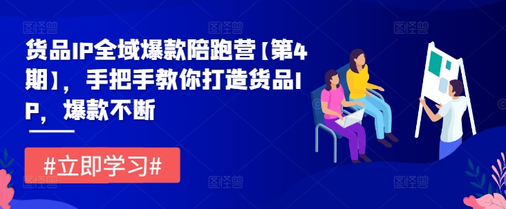 货品IP全域爆款陪跑营【第4期】，手把手教你打造货品IP，爆款不断-项目网站