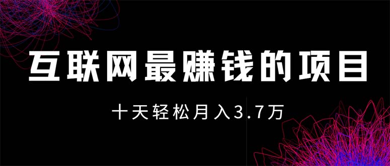 （12396期）互联网最赚钱的项目没有之一，轻松月入7万+，团队最新项目-项目网站