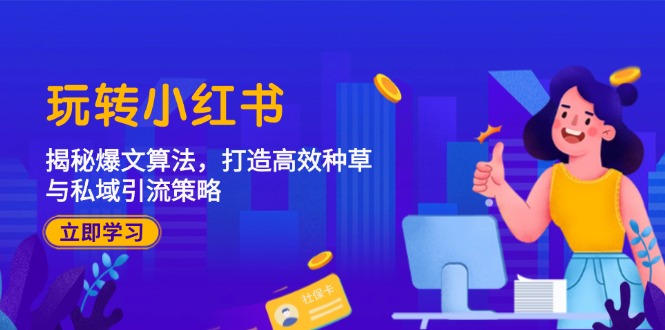 玩转小红书：揭秘爆文算法，打造高效种草与私域引流策略-项目网站