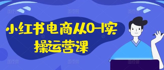 小红书电商从0-1实操运营课，小红书手机实操小红书/IP和私域课/小红书电商电脑实操板块等-项目网站