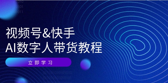 （12470期）视频号&快手-AI数字人带货教程：认知、技术、运营、拓展与资源变现-项目网站