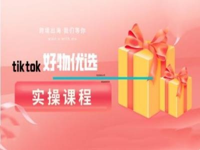 tiktok好物优选实操课程，好物分享操作技巧-项目网站