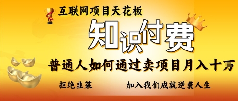 互联网项目天花板，知付付费项目，普通人如何通过卖项目月入十个，拒绝韭菜【揭秘】-项目网站