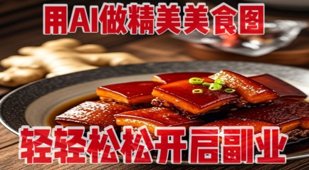 用AI做精美美食图，无需专业设备拍摄，轻轻松松开启副业-项目网站