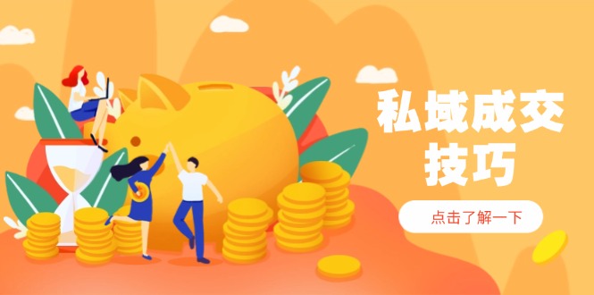 私域成交技巧，帮你从入门到精通，破解四大痛点，快速变现，轻松收钱-项目网站