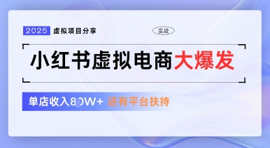 小红书虚拟电商项目，平台大力免费流量扶持，低门槛1拖3玩法-项目网站