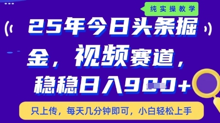 今日头条视频赛道最新玩法，每天十分钟，保底日入9张+【揭秘】-项目网站