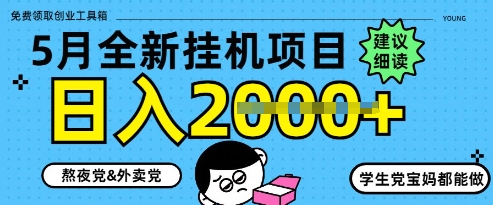 5月最新挂G项目8.0玩法，纯手机操作，稳稳日入1k+【揭秘】-项目网站