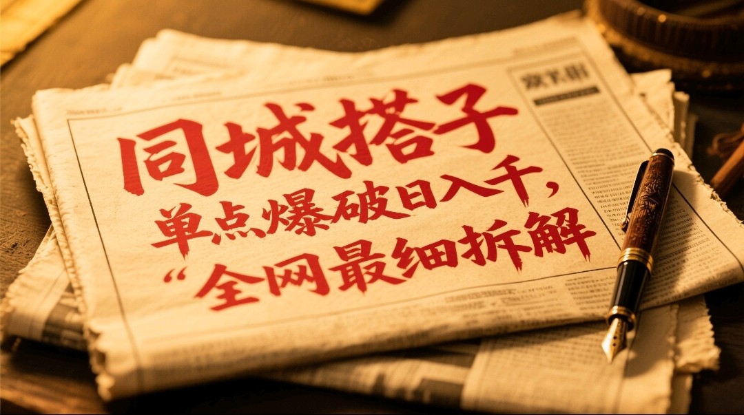 同城搭子群19.9单点爆破日入千，搭子组局月入万，全网最细拆解-项目网站