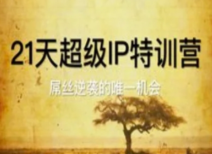 21天超级IP特训营，屌丝逆袭的唯一机会-项目网站
