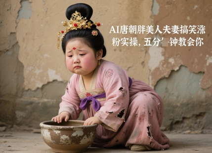 AI唐朝胖美人夫妻搞笑涨粉实操，五分钟教会你-项目网站