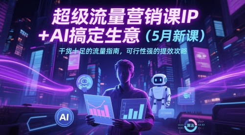 超级流量营销课IP+AI搞定生意(5月新课)干货十足的流量指南，可行性强的提效攻略-项目网站