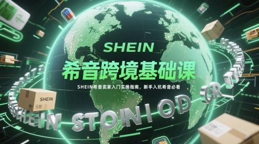 希音跨境基础课，SHEIN希音卖家入门实操指南，新手入坑希音必看-项目网站