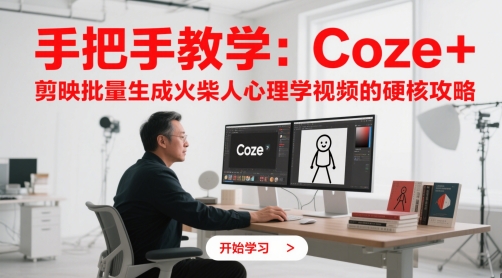 手把手教学：Coze + 剪映批量生成火柴人心理学视频的硬核攻略-项目网站