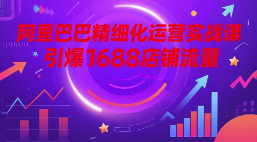 阿里巴巴精细化运营实战课，引爆1688店铺流量-项目网站