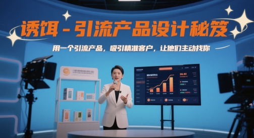 诱饵-引流产品设计秘笈，用一个引流产品，吸引精准客户，让他们主动找你-项目网站