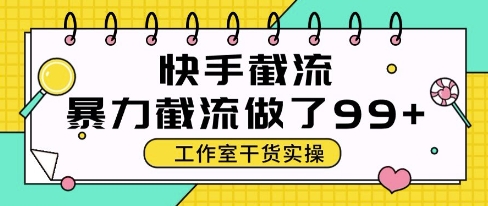 快手暴力截流玩法，全自动无需人工，每日单号50+精准客资【揭秘】-项目网站