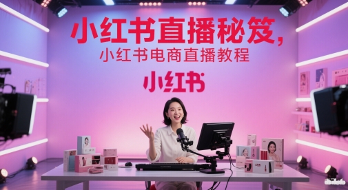小红书直播秘笈，小红书电商直播教程-项目网站