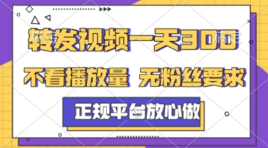 转发视频一天3张+，正规平台放心做，不看播放量，不看粉丝量，一个任务几分钟完成【揭秘】-项目网站