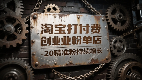 淘宝打付费创业粉单店每天稳定10-20精准粉持续增长【揭秘】-项目网站