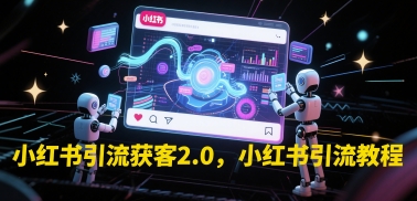 小红书引流获客2.0，小红书引流教程-项目网站