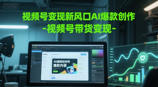 视频号变现新风口AI爆款创作-视频号带货变现-项目网站