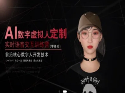 AI数字虚拟人定制，实时语音交互训练营(零基础)，前沿核心数字人开发技术-项目网站